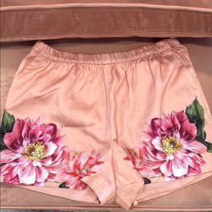 Express silky shorts floral print